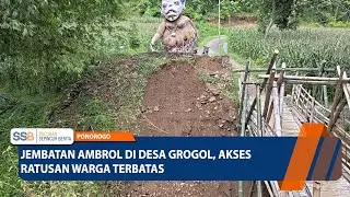 PONOROGO - Jembatan Ambrol di Desa Grogol, Akses Ratusan Warga Terbatas