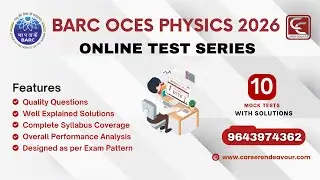 BARC OCES Physics Online Test Series 2026. #barcrecruitment