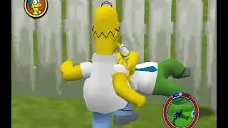 The Simpsons: Hit & Run Homer Beats Up Hans Moleman