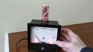 Single tube IN-18 nixie clock with analogue ampermeter seconds indicator