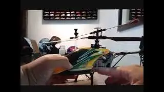 Aprendendo a pilotar helicoptero de controle remoto. WL Toys V912
