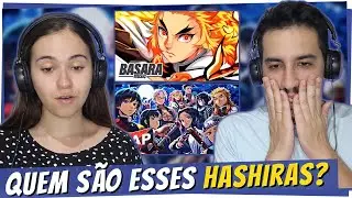 React Rap dos Hashiras | WLO e Pilar das Chamas (Rengoku) | Basara | Demon Slayer