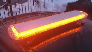 Мигалка балка желтая 84led 100 см.