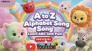 Learn ABC Phonics Song for Kids | A for Apple 🍎 B for Ball 🏀 C for Cat 🐱 | Fun Alphabet Song 🎵Tricfo