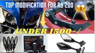 TOP MODIFICATION FOR RS 200 UNDER 1500 | TOP ACCESORIES FOR RS 200 | RS 200