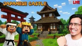 Let's make a Japanese Castle In Minecraft | McFleet Server S1 Live🔴Day 76 #mcfleet #gamerfleet