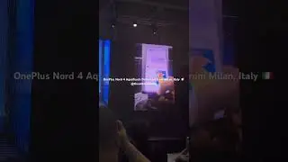 OnePlus Nord 4 AquaTouch Demo Live from Milan, Italy 🇮🇹 #oneplusnord #oneplus #oneplusindia