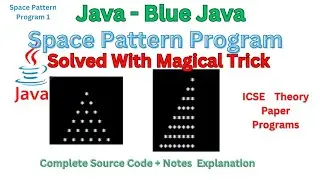 Pattern Program in Java || Pattern Program with Space in Java | Pattern Program using  Nested loop