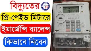 কিভাবে প্রিপেইড মিটারে ইমার্জেন্সী ব্যালেন্স নিবেন | How to Get Emergency Balance in Prepaid Meter