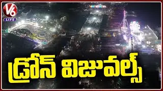 Medaram Drone Visuals  4K  | Medaram Jathara 2024  | V6 Life