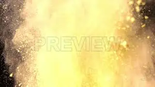 Colorful Yellow Explosion | Stock Video - Motion Array