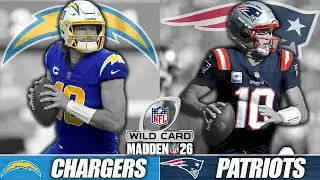 Chargers vs Patriots | Wild Card NFL Playoffs | Madden 26 PS5 Gameplay