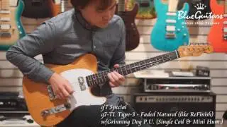 Blue Guitars - g'7 Special / g7-TL Type-3 with GRINNING DOG MiniHum