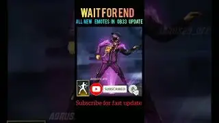 ALL NEW EMOTES 😱😱  IN OB33 UPDATE FREE FIRE #shorts #ob33 #newemote #endlessaction