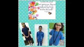 World Autism awareness day | our budding stars wore blue and created awareness |