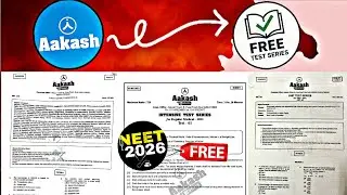 Aakash Neet Test Series Free | All Test Series Pdf Free 