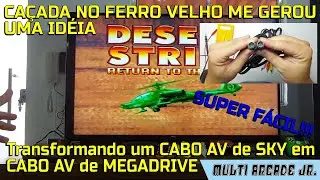 Transformando um CABO AV de SKY em um de MEGA DRIVE SUPER FÁCIL!