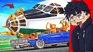 REACTING TO AIRPLANE EMERGENCY LANDING CRASHES IN ROBLOX !!