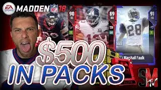 500 DOLLAR PACK OPENING! LEGEND & ELITE PULLS MADDEN 18 ULTIMATE TEAM PACK OPENING
