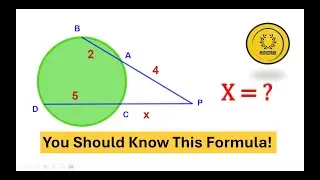 This Circle Geometry Question Looks Hard&hellip; Until You See the Trick!