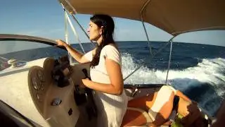 Nuria navegando con QS 540 y 115cv