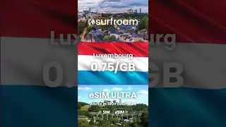 🇱🇺 Connected in Luxembourg with Surfroam. #luxembourg #surfroam #travel #aviation #globalinternet