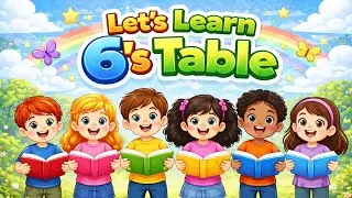 Let's Learn 6's Table | Easy Math for Kids #LittleMathsWorld #Tableforkids #6s table #Multiplication