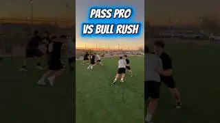 Bull rush work!! Start high for this drill, then solve your problem!! #ol #training #passpro