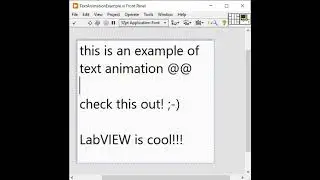 String Text Animation Demo in LabVIEW