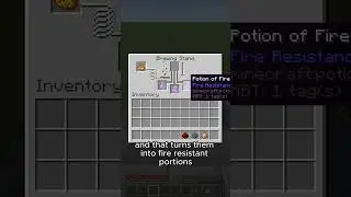 How to Make a FIRE RESISTANCE POTION in Minecraft #shorts #minecraft #tutorial #potion #potions