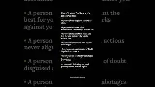 Spot Toxic People Instantly #ToxicPeople #Awareness #Mindset #Psychology #LifeHacks #PersonalGrowth