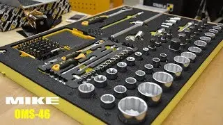 Bộ socket c&oacute; 116 đầu tu&yacute;p, v&iacute;t, cần tự động cho bảo dưỡng ELORA OMS46 Made in Germany
