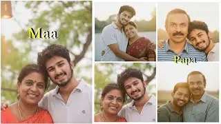 Maa Beta Vs Papa Beta Gemini Hug Cinematic Photo Editing Maa Beta Vs Papa Beta Photo Editing Ai
