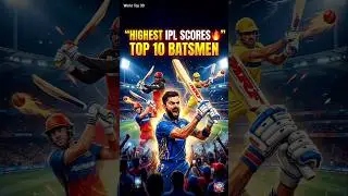 Top 10 Highest Individual Scores in IPL History (2008-2026) 🏏 #shorts #ipl #cricket