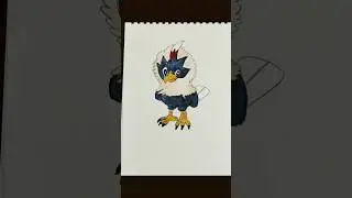 Rufflet - Drawing pokemon characters part 31 #pokemon #pokemongo #ipl #machop #urshifu #pogo #psv