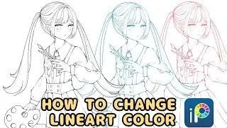 How To Change A Lineart Color in IbisPaintX | Tutorial | JiAhn Art 🍀