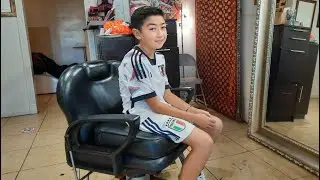 Mr. Bean Junior Haircut by Lady Barber | MUST WATCH | Sweet Very Funny Prank | Birthday Boy Haircut