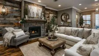Easy Transition from Traditional Decor to Rustic Winter Style for Your Home
