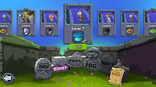 PLANTS VS ZOMBIES (NIGHT) LEVEL 7