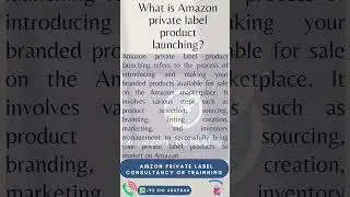 What is Amazon private label product launching? #youtubeshorts #youtubeshort #ytshorts #ytshort
