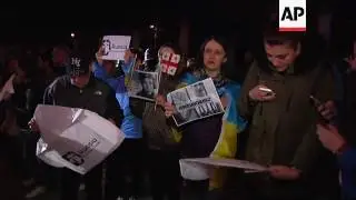 Rally in Tbilisi in support of jailed Ukraine pilot