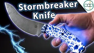 Shou Sugi Ban Knife with Stormbreaker Glow