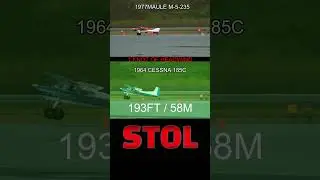 1964 CESSNA 185C VS 1977 MAULE M-5-235 #stol #airport #airplane #compilation  #aviation #2025 #fly