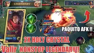 VALIR PAKAI DUA HOLY CRYSTAL ‼️BUILD TERSAKIT VALIR 2022 - VALIR GAMEPLAY - Mobile Legends