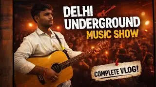 Bhari Crowd, Nonstop Dance & Live Guitar 🎸🔥 | Delhi Underground Music Show | Complete Vlog 