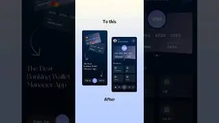 Before & After Banking App #appdesign #figma #uidesign #tutorial #beforeafter