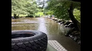 WRD Visits the Tarr Steps - Fording the River Barle