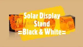 MEMPERINDAH TAMPILAN ACTION FIGURE DENGAN SOLAR LED DISPLAY STAND BLACK & WHITE