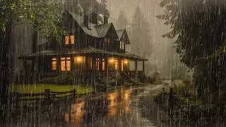 Super Heavy Rain to Sleep FAST - Beat Insomnia with Powerful Rainstorm