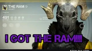 Destiny: I got the Ram helmet!!!!